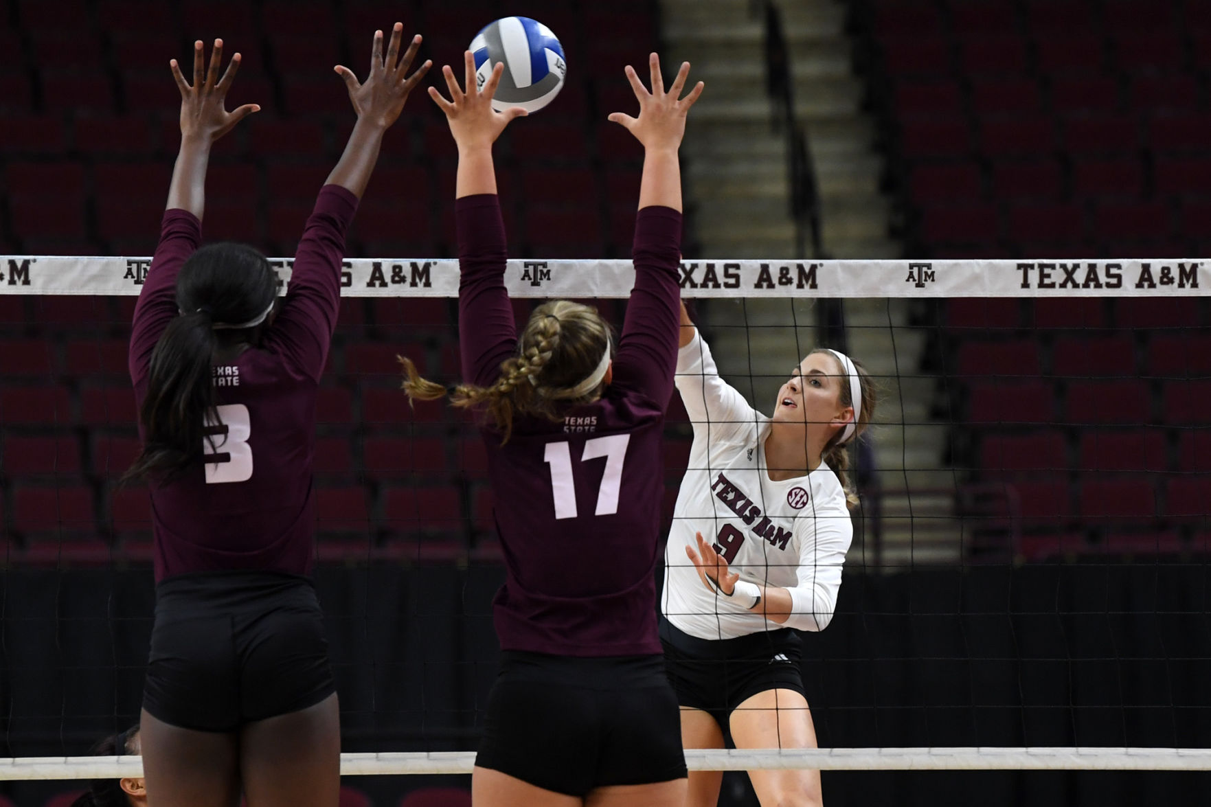 Texas A&M vs. Texas State volleyball